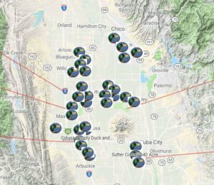 map of private land leases for duck or goose hunting on private ranches in california